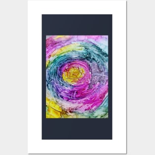 Rainbow rose Posters and Art